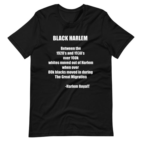 Black Harlem (Historical Harlem) Short-Sleeve Unisex T-Shirt