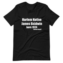 Load image into Gallery viewer, James Baldwin (Harlem Native) Short-Sleeve Unisex T-Shirt