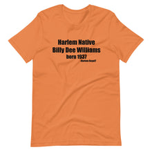 Load image into Gallery viewer, Billy Dee Williams ( Harlem Native) Short-Sleeve Unisex T-Shirt