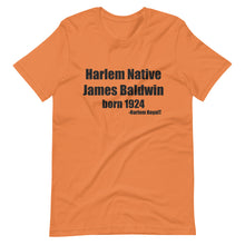 Load image into Gallery viewer, James Baldwin (Harlem Native) Short-Sleeve Unisex T-Shirt