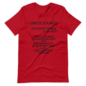 Lenox Lounge ( Historical Harlem)Short-Sleeve Unisex T-Shirt