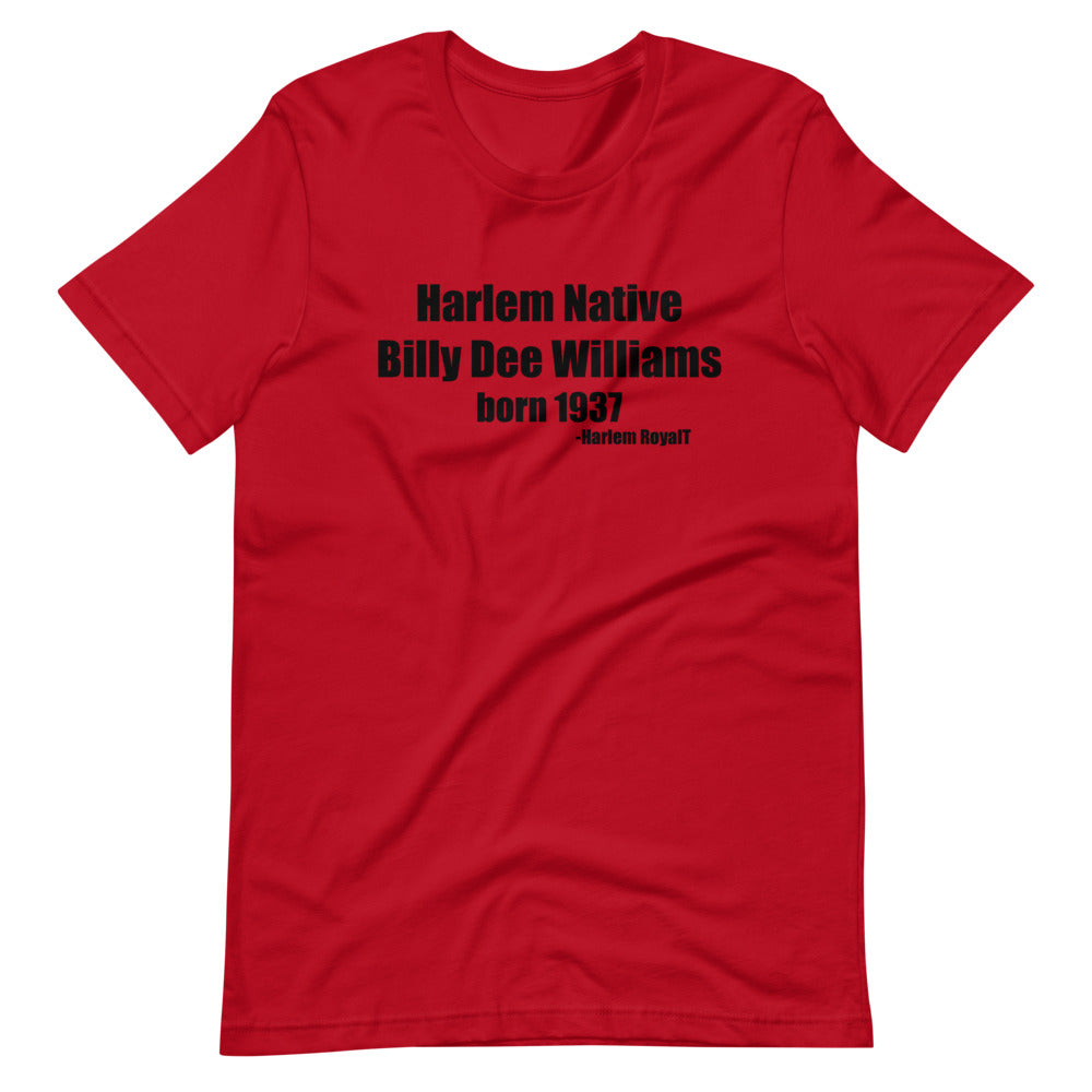 Billy Dee Williams ( Harlem Native) Short-Sleeve Unisex T-Shirt – Harlem  RoyalT