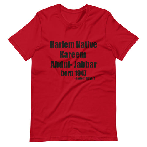 Kareem Abdul Jabar (Harlem Native) Short-Sleeve Unisex T-Shirt