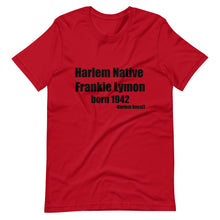 Load image into Gallery viewer, Frankie Lymon (Harlem Native)Short-Sleeve Unisex T-Shirt