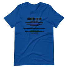 Load image into Gallery viewer, Juneteenth (Black History) Short-Sleeve Unisex T-Shirt