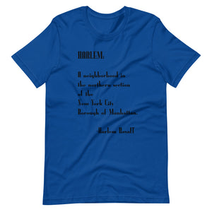 Harlem Definition (Historical Harlem)Short-Sleeve Unisex T-Shirt