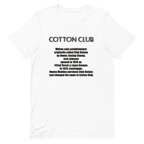 Cotton Club (Historical Harlem) Short-Sleeve Unisex T-Shirt