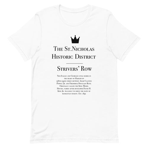 Strivers' Row ( Historical Harlem) Short-Sleeve Unisex T-Shirt