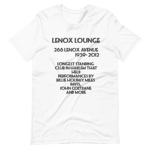 Lenox Lounge ( Historical Harlem)Short-Sleeve Unisex T-Shirt