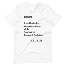 Load image into Gallery viewer, Harlem Definition (Historical Harlem)Short-Sleeve Unisex T-Shirt